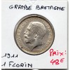 Grande Bretagne 1 Florin 1911 Sup-, KM.817 Georges V