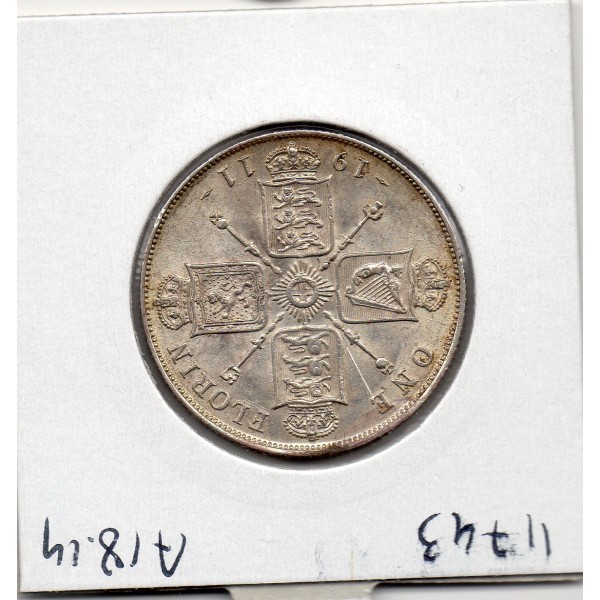 Grande Bretagne 1 Florin 1911 Sup-, KM.817 Georges V