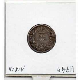 Grande Bretagne 6 pence 1834 TTB, KM.712 William IV