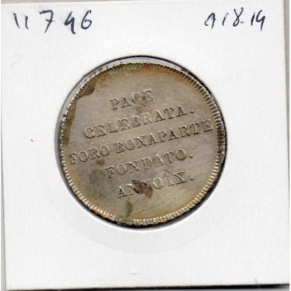 Italie République Cisalpine 30 Soldi 1801 Sup-, KM.1 Taches