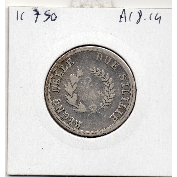 Italie Deux Siciles  2 lire 1813 TB+, KM.258 Joachim Murat
