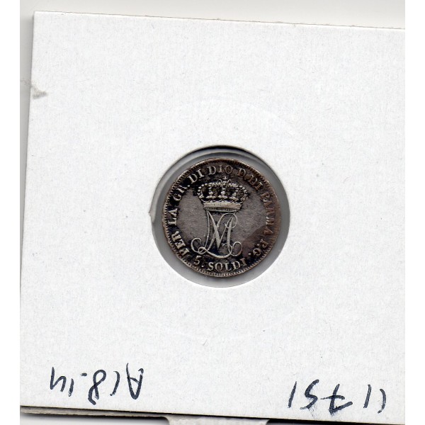 Italie Parme 5 Soldi 1815 TTB-, KM.C26 Maria Luigia Tache