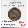 Autriche Tyrol 6 kreuzer 1711 Hall TTB+ KM.1491 Joseph 1er