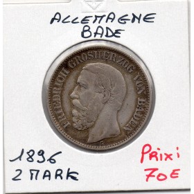 Bade 2 mark 1896 G TTB- KM.269 Friedrich 1er