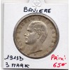 Bavière Bayern 3 mark 1913 D Sup KM.996 Otto 1er
