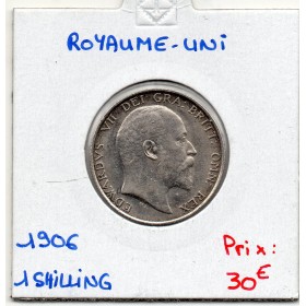 Grande Bretagne 1 shilling 1906 Sup, KM.800 Edouard VII