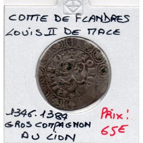 Comté de Flandre, Louis II le Male (1346-1384) Gros Compagnon au lion