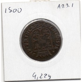 Ardennes, Principauté Arches Charleville, Charles 1er de Gonzague (1610) Liard type 3A