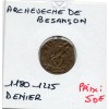 Franche Comté, Archevêché de Besançon anonyme (1180-1225) denier