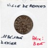 Bretagne, anonyme, Ville de Rennes (1186-1206) Denier