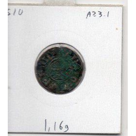 Limousin, Abbaye Saint Martial de Limoges, anonyme (1106-1150) denier TTB