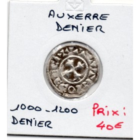 Comté d'Auxerre anonyme (1000-1200) denier TTB