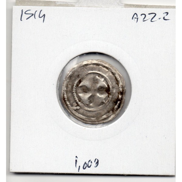 Comté d'Auxerre anonyme (1000-1200) denier TTB