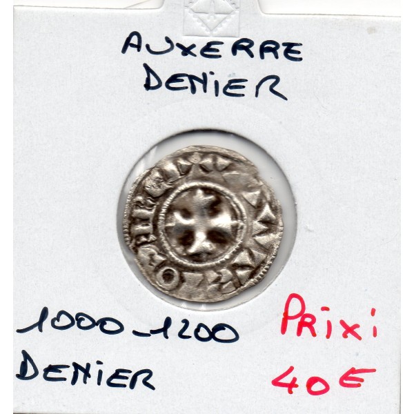 Comté d'Auxerre anonyme (1000-1200) denier TTB