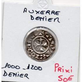 Comté d'Auxerre anonyme (1000-1200) denier TTB+
