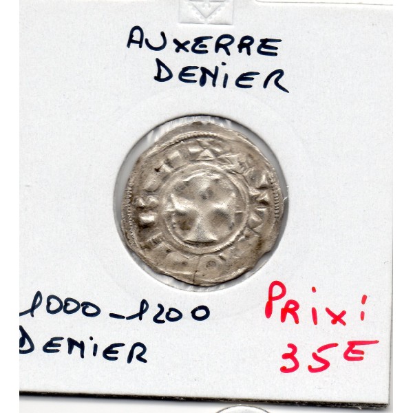 Comté d'Auxerre anonyme (1000-1200) denier TTB