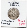 Comté d'Auxerre anonyme (1000-1200) denier TTB