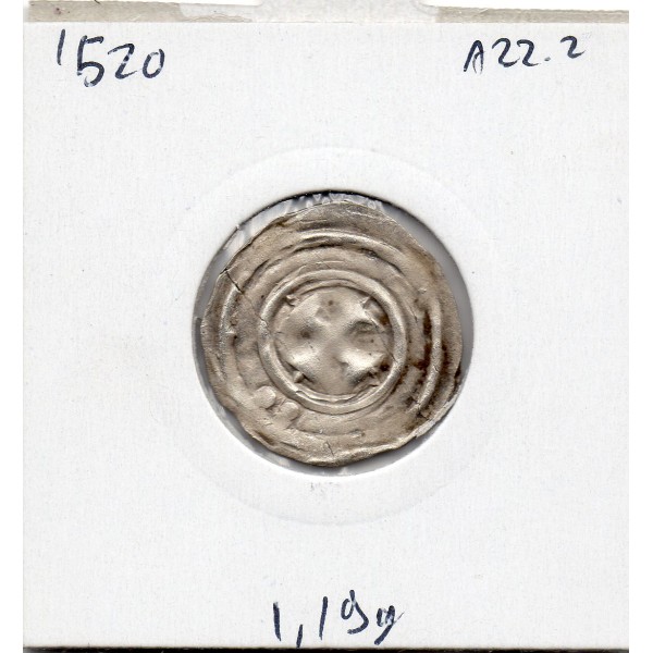 Comté d'Auxerre anonyme (1000-1200) denier TTB