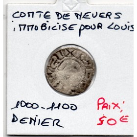 Nivernais, Comté de Nevers, Louis IV immobilisé (1000-1100) denier TB-