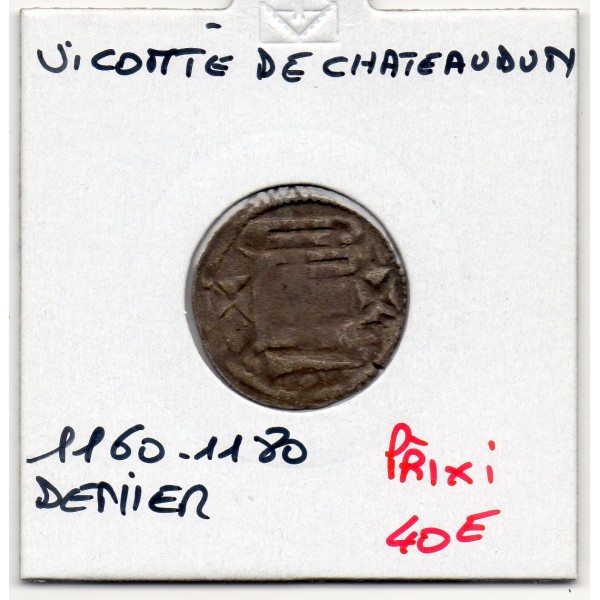 Vicomté de Chateaudun anonyme (1160-1180) Denier TB