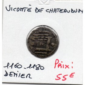 Vicomté de Chateaudun anonyme (1130-1160) Denier TTB+