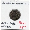 Vicomté de Chateaudun anonyme (1130-1160) Denier TTB+