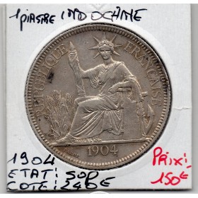 Indochine 1 piastre 1904 Sup-, Lec.289