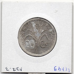 Indochine 20 cents 1945 Sup, Lec.251