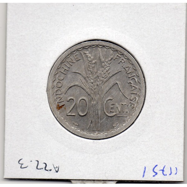 Indochine 20 cents 1945 Sup, Lec.251