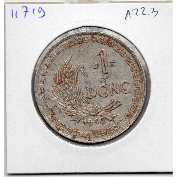 Viet-Nam nord 1 Dong 1946 TTB, KM.3 Hô Chi Minh