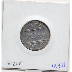 Viet-Nam nord 20 xu 1945 TTB+, KM.1 Armée Communiste Rebelle