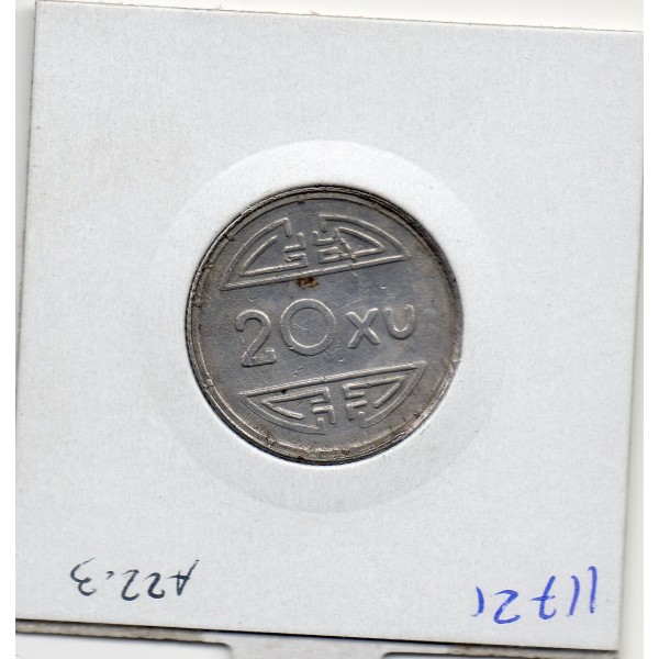 Viet-Nam nord 20 xu 1945 TTB+, KM.1 Armée Communiste Rebelle