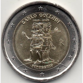 2 euro commémorative Italie 2026 Carlo Collodi - Pinocchio pièce de monnaie €