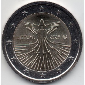2 euro commémorative Lituanie 2026 Indépendance énergétique pièce de monnaie €