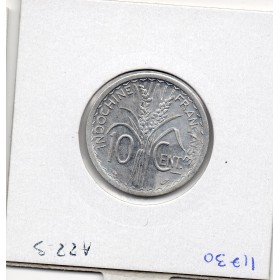 Indochine 10 cents 1945 Sup, Lec.186 trace d'oxyde