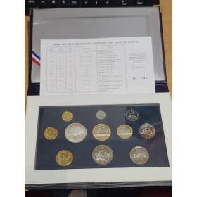 Coffret BE France 1992 pièces de monnaies en Franc