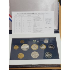 Coffret BE France 1994 pièces de monnaies en Franc