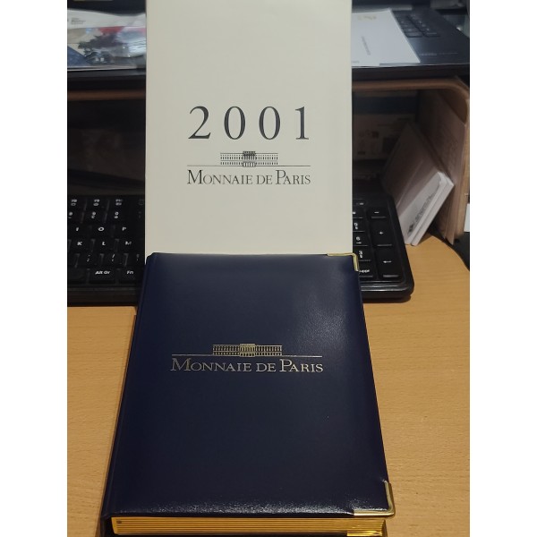Coffret BE France 2001 pièces de monnaies en Franc