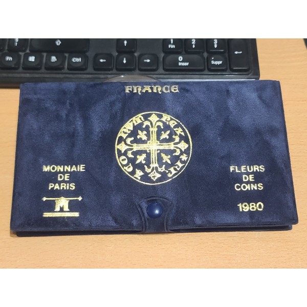 Coffret FDC Fleur de coin France 1980 pièces de monnaies en Franc