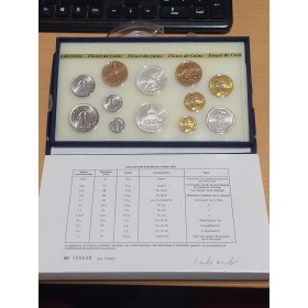 Coffret FDC Fleur de coin France 1987 pièces de monnaies en Franc