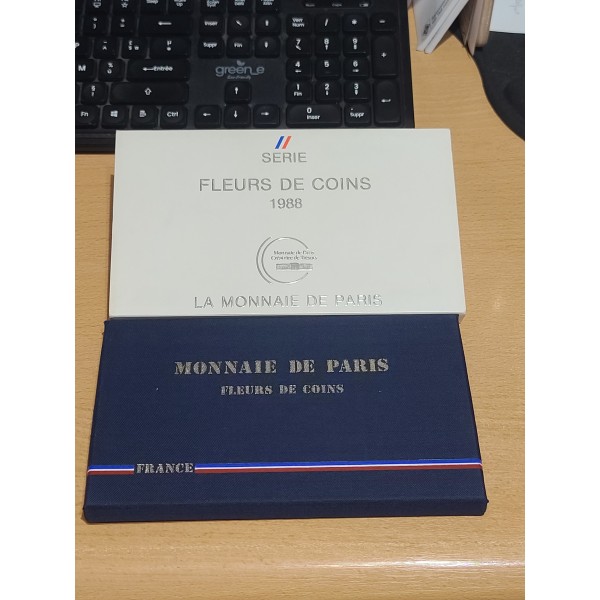 Coffret FDC Fleur de coin France 1988 pièces de monnaies en Franc
