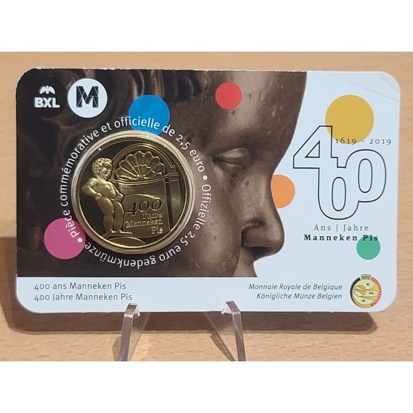 2 1/2 Euro Belgique 2019 - 400 ans Manneken Pis