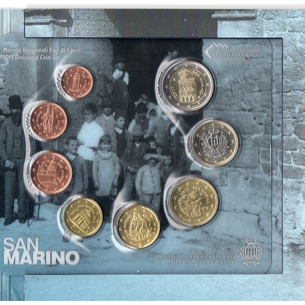 Coffret BU Saint-Marin 2013 pièce de monnaie euro