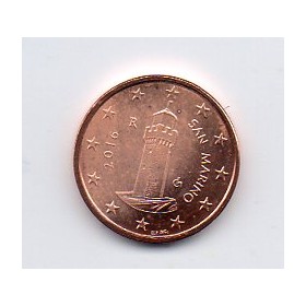 Pièce 1 centime BU Saint-Marin 2016
