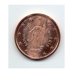 Pièce 2 centimes BU Saint-Marin 2016