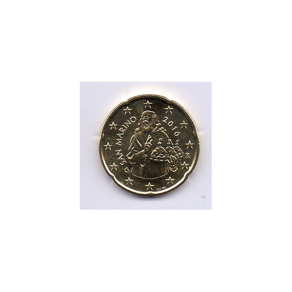 Pièce 20 centimes BU Saint-Marin 2016