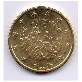 Pièce 50 centimes BU Saint-Marin 2016