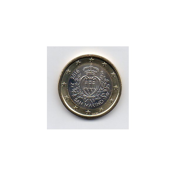 Pièce 1 euro BU Saint-Marin 2016