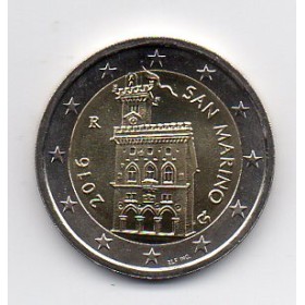 Pièce 2 euros BU Saint-Marin 2016