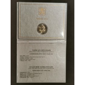 2 euros commémoratives Vatican 2020 pape Jean Paul II pieces de monnaie €